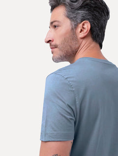 Camiseta Aramis Masculina Basic Lisa Azul Indigo