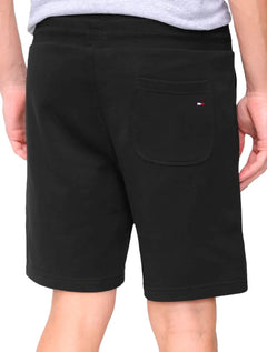 Bermuda Tommy Hilfiger Masculina Moletom Vertical Logo Preta