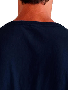 Camiseta Reserva Masculina Slim Algodão Peruano Azul Marinho