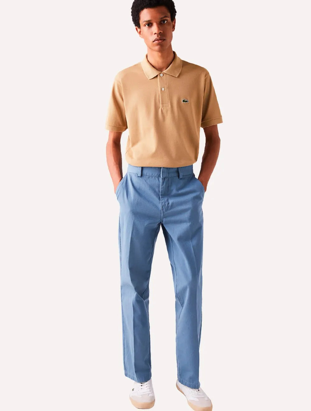 Camisa Polo Lacoste Masculina L.12.12 Cáqui