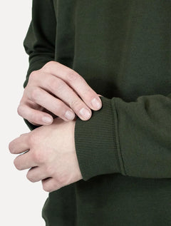 Moletom John John Masculino New Basic Logo Rusty Verde Escuro