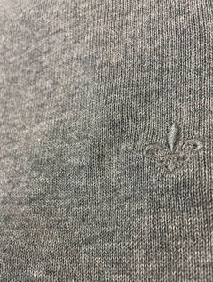 Blusa Dudalina Masculina Tricot Cacharel Cotton Cinza Mescla