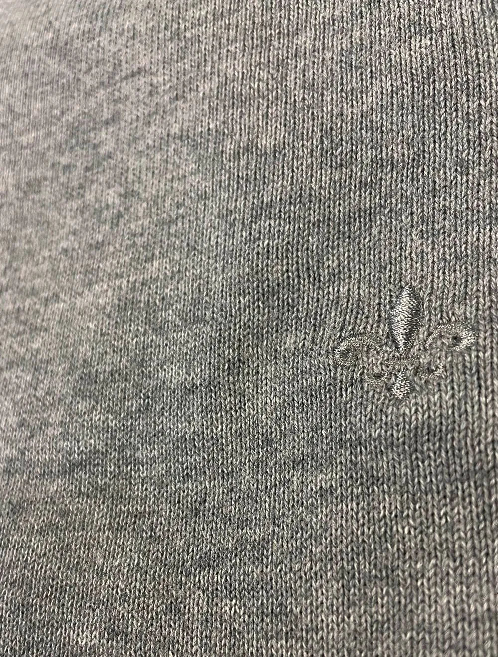 Blusa Dudalina Masculina Tricot Cacharel Cotton Cinza Mescla