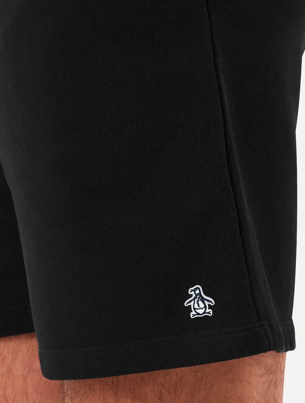 Bermuda Original Penguin Masculina Moletom Slim Patch Preta
