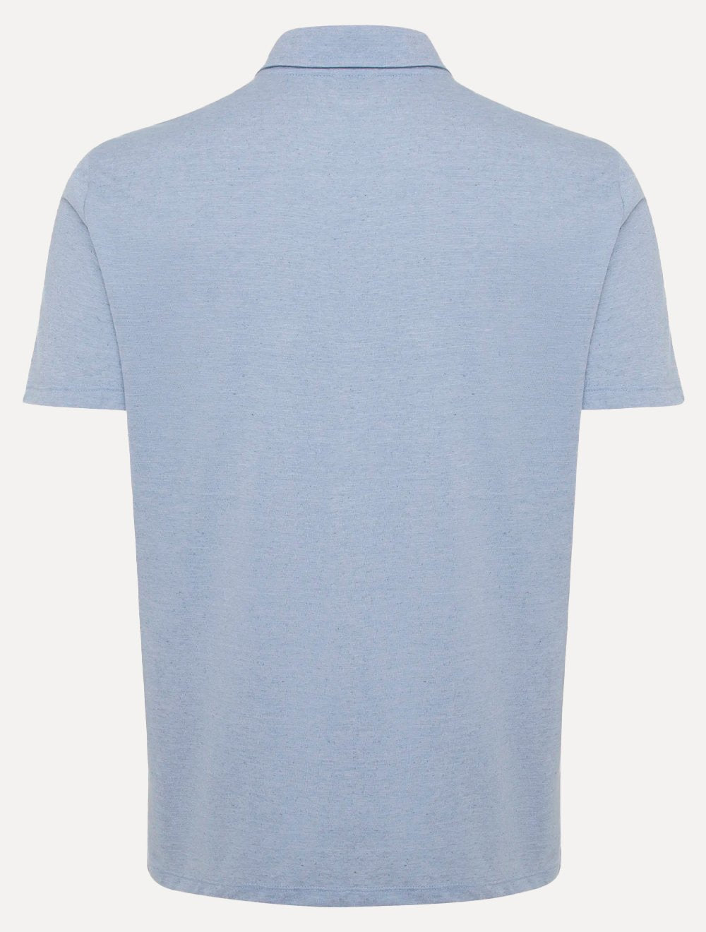 Polo Dudalina Masculina Malha Cotton Linho Azul Escuro