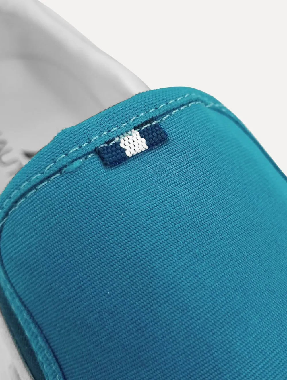 Tênis Nautica Masculino Slip On Lona Branco/Azul Royal