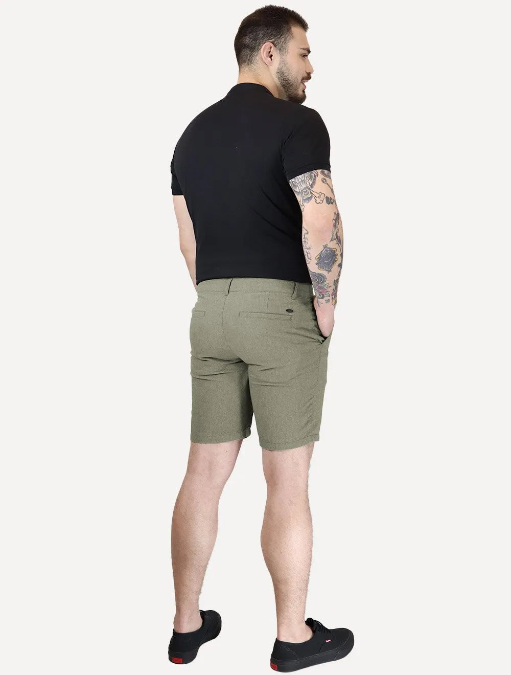 Bermuda Aramis Masculina Chino Oxford Verde Militar