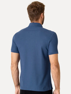 Polo Dudalina Masculina Piquet Essential Color Azul Índigo