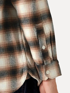 Camisa Levis Masculina Jackson Worker Xadrez Marrom