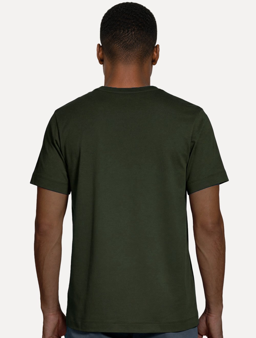 Camiseta Aramis Masculina Basic Lisa Mono Icon Verde Escuro