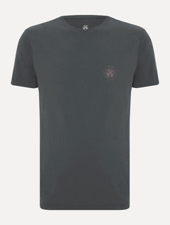 Camiseta John John Masculina Regular Fit Brand Circle Cinza Médio