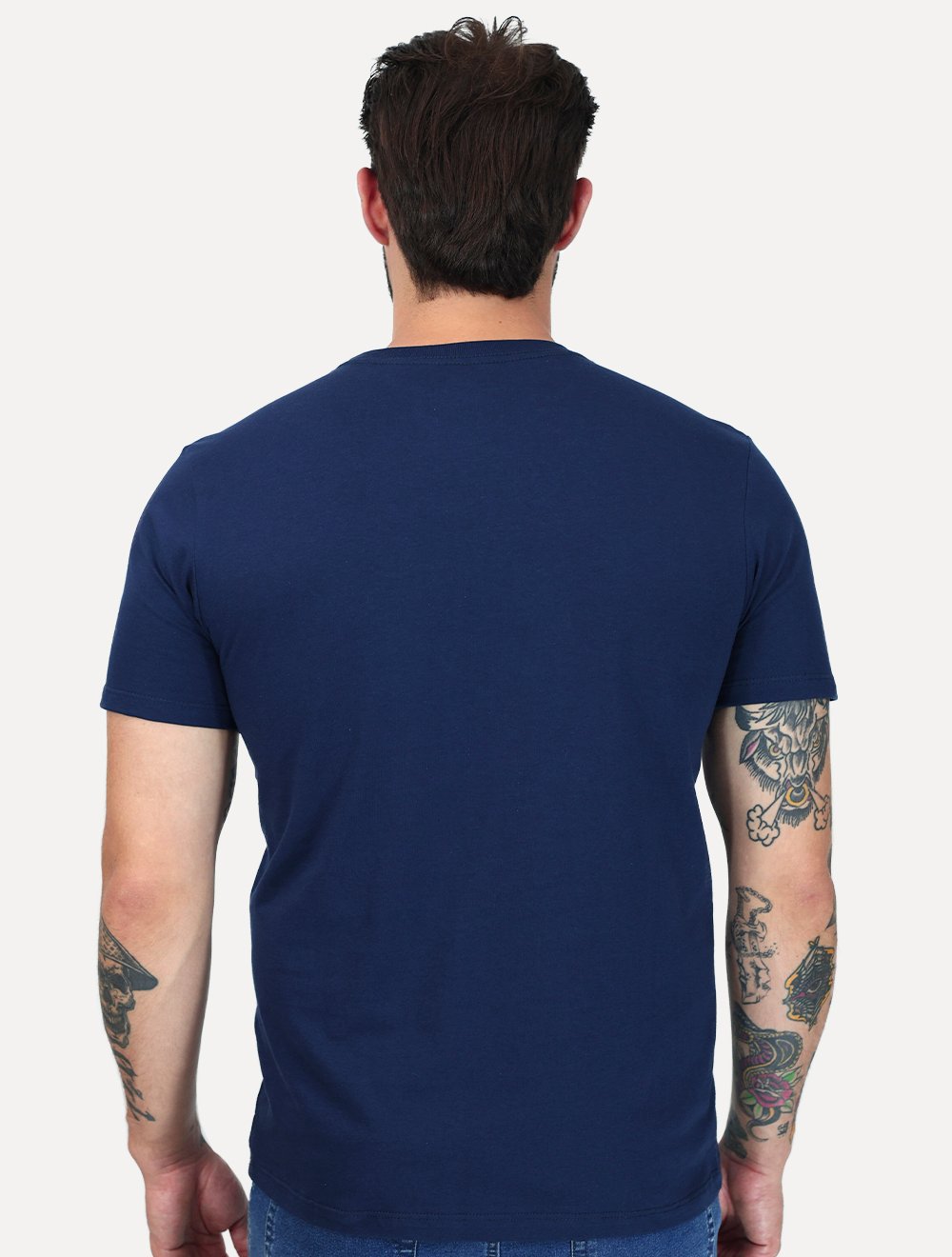 Camiseta Levis Masculina Slim Tag Sleeve Lisa Azul Marinho LB002 0259