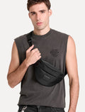 Bolsa John John Masculina Shoulder Hip Bag Dylan Preta