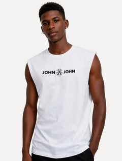 Regata John John Masculina Relaxed Fit Flat Branco