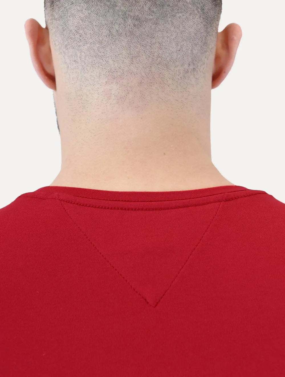 Camiseta Tommy Hilfiger Masculina Slim Fit Essential Stretch Vermelha