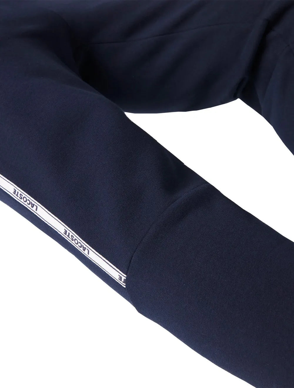 Calça Lacoste Moletom Masculina Side Sash Brand Recorte Azul Marinho