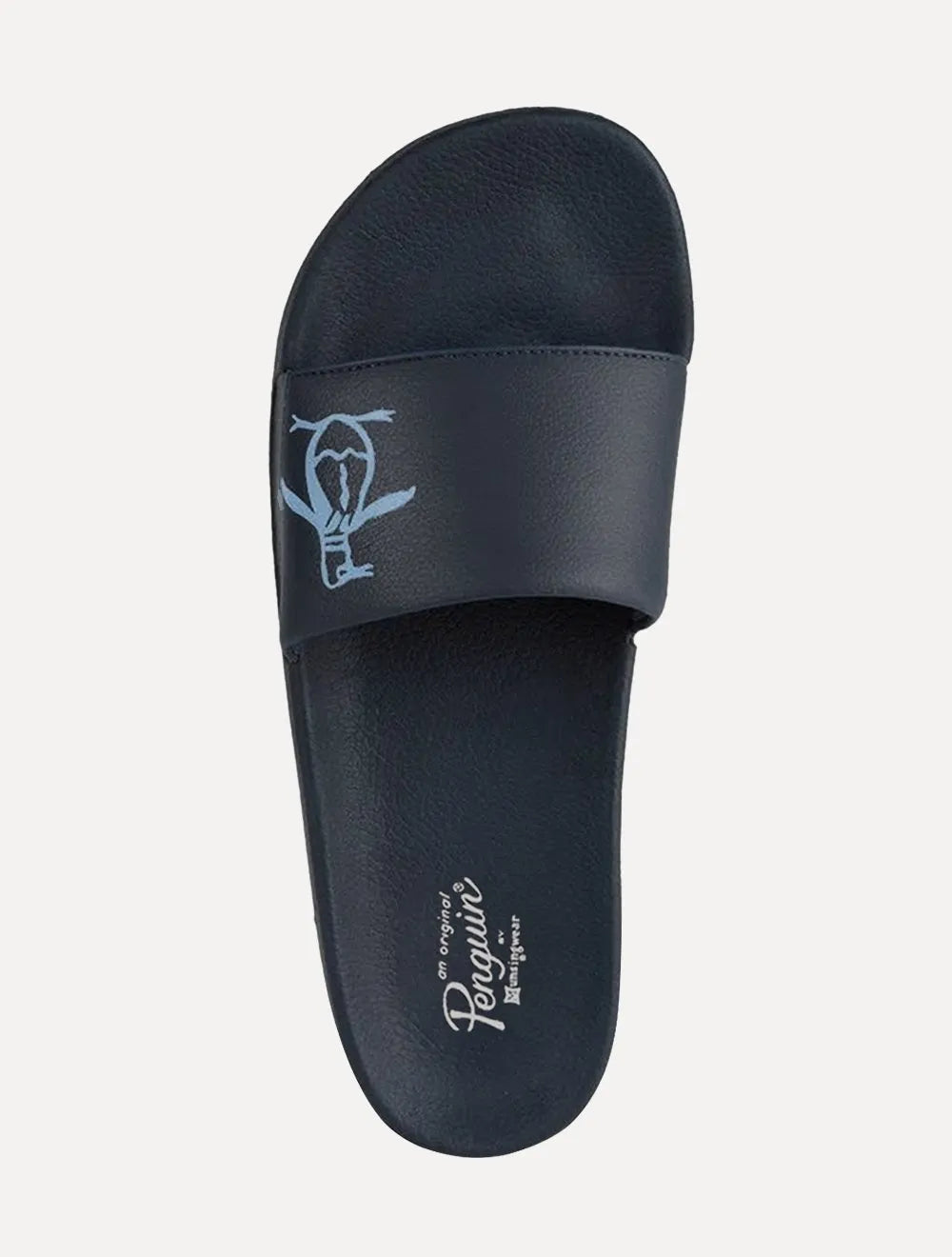 Chinelo Original Penguin Masculino Slide Lateral Azul Marinho