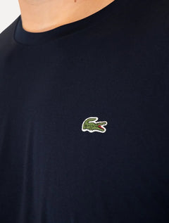 Camiseta Lacoste Plain Croc Trainning Poliéster Azul Marinho
