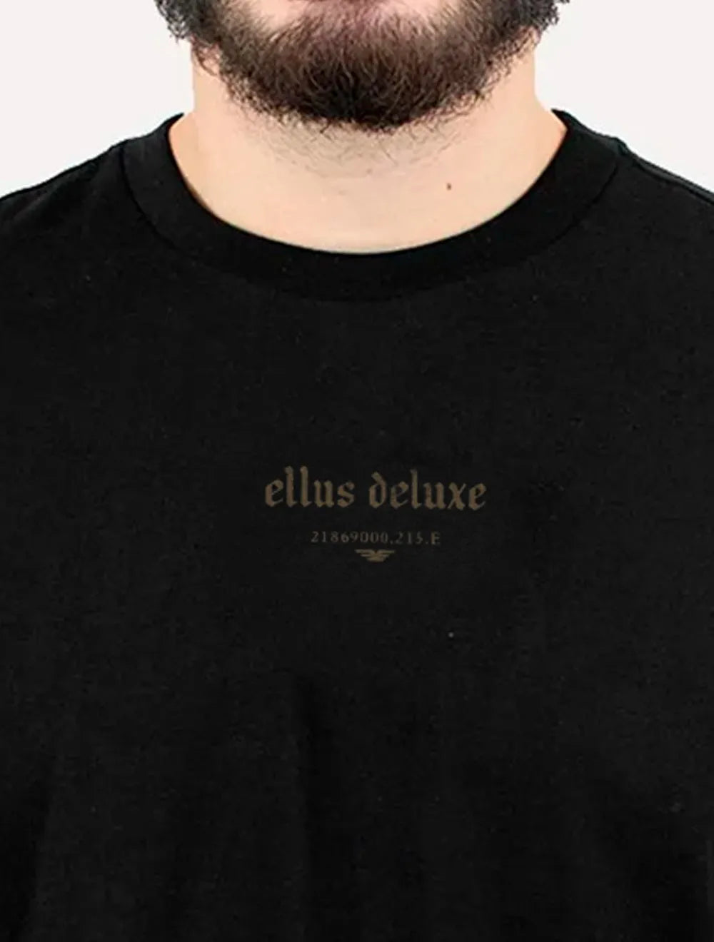 Camiseta Ellus Masculina Cotton Pima Deluxe Classic Preta