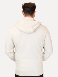 Moletom Tommy Hilfiger Masculino Flag Logo Zip-Through Hoody Areia