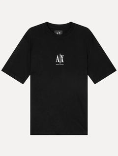 Camiseta Armani Exchange Masculina Regular Fit Small Logo Icon Preta