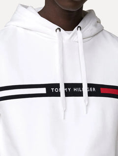 Moletom Tommy Hilfiger Masculino Chest Insert Hoodie Branca