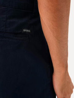 Bermuda Guess Masculina Chino Stretch Azul Marinho