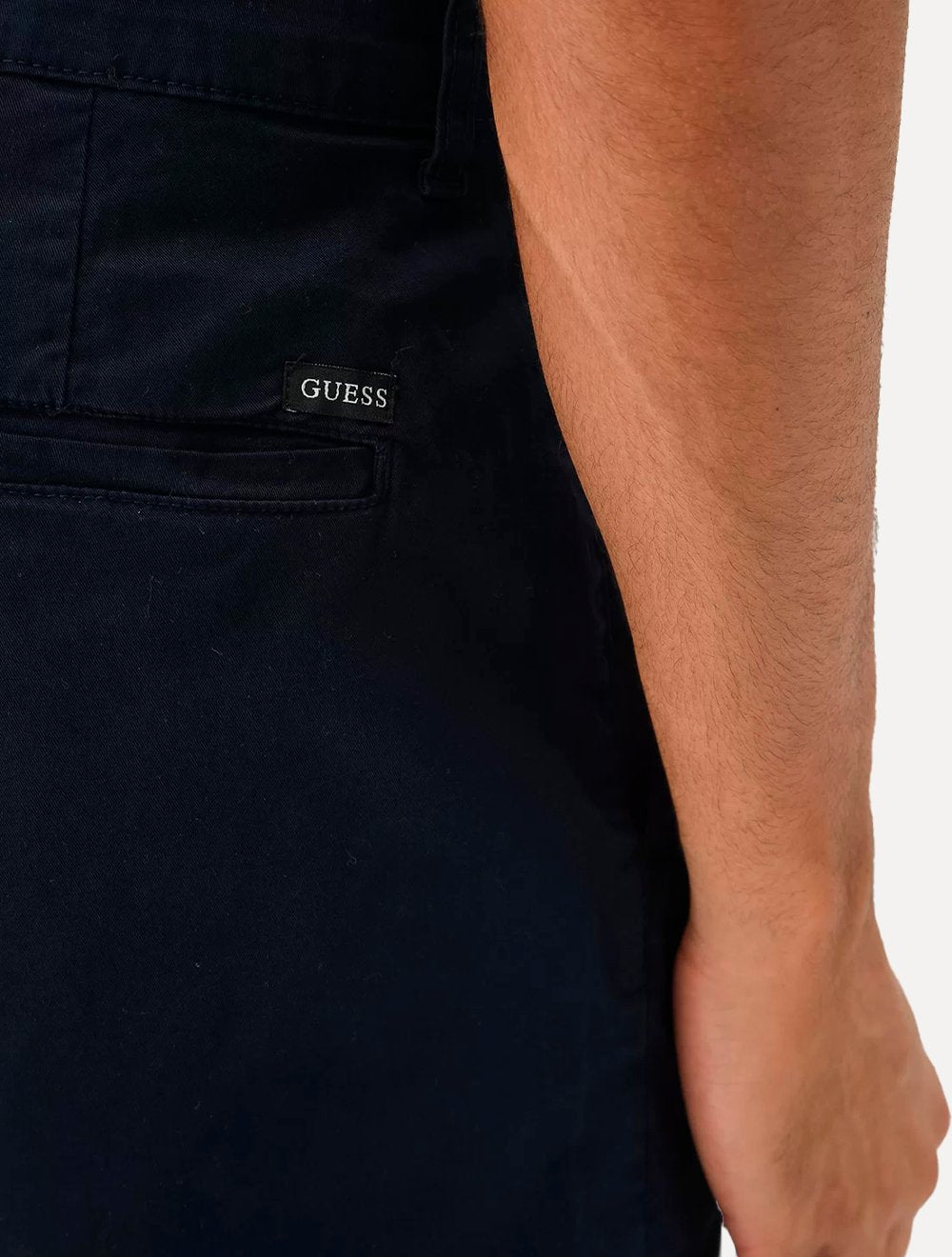 Bermuda Guess Masculina Chino Stretch Azul Marinho