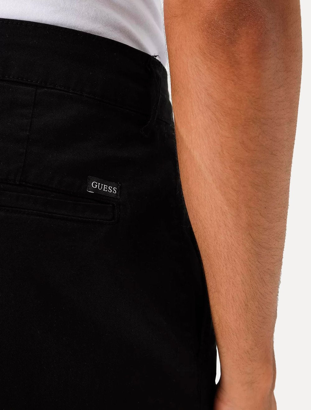 Bermuda Guess Masculina Chino Stretch Preta