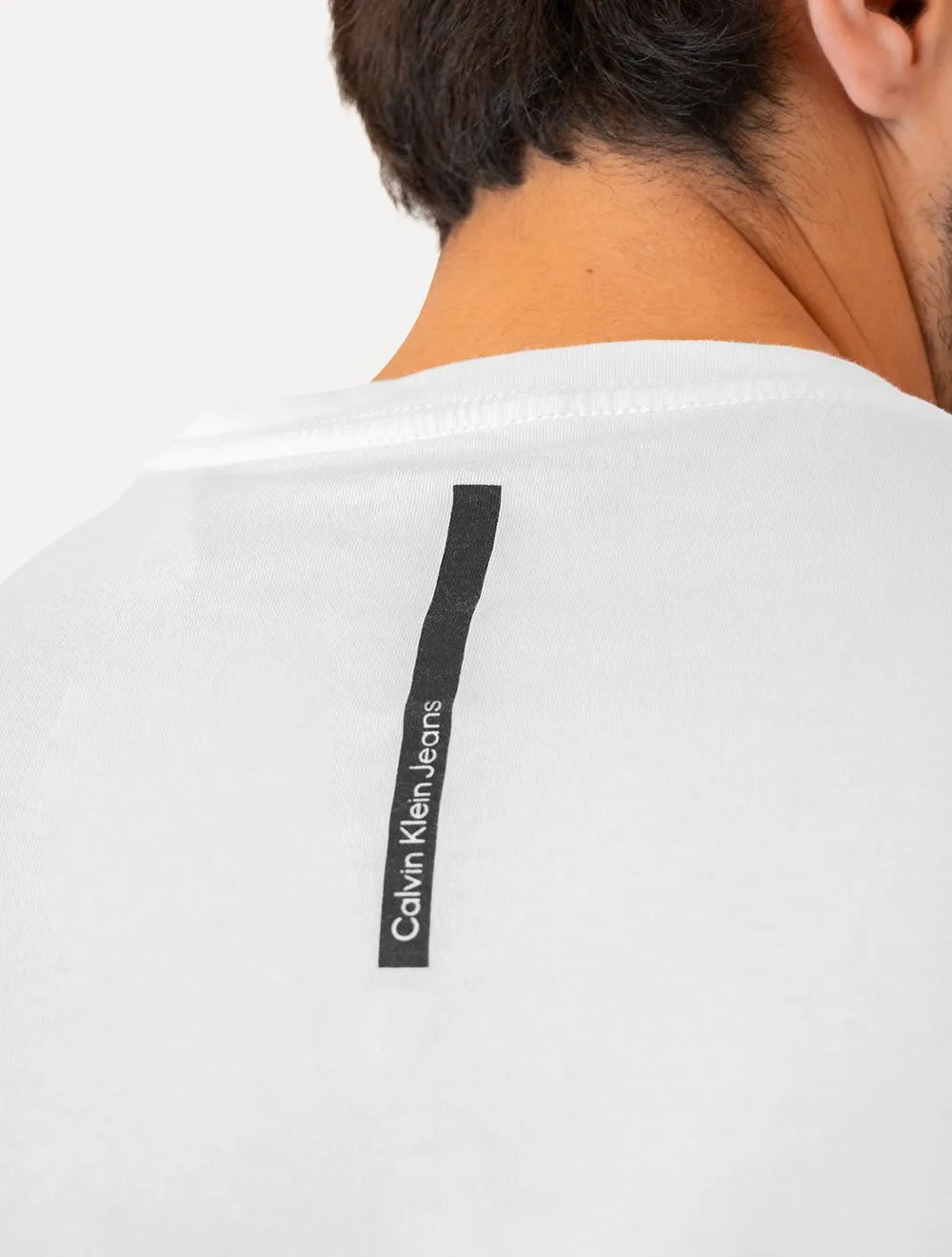 Camiseta Calvin Klein Jeans Masculina Sash Branca