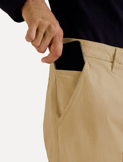 Calça Reserva Masculina de Sarja Casual Iron Cáqui