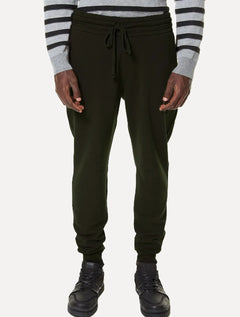 Calça John John Masculina Moletom Patch Verde Escuro