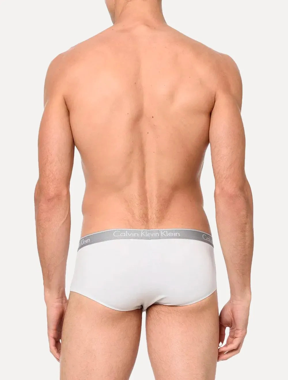 Cuecas Calvin Klein Brief Cotton Print Branca Pack 2UN
