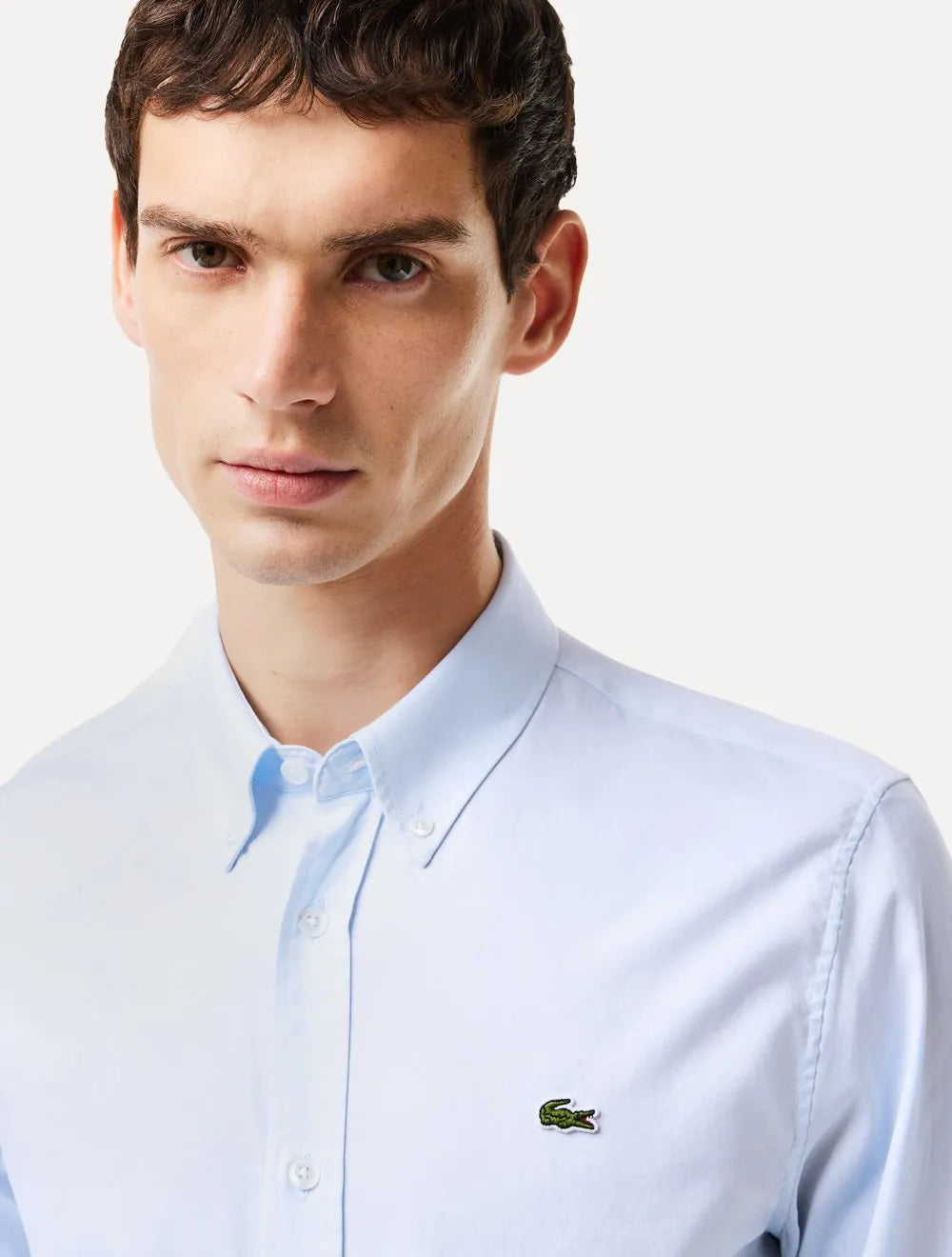 Camisa Lacoste Masculina Regular Premium Cotton Azul
