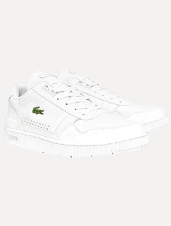 Tênis Lacoste Masculino Couro T-Clip Branco