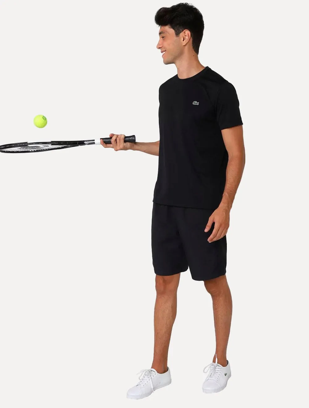 Camiseta Lacoste Masculina Plain Croc Trainning Preta