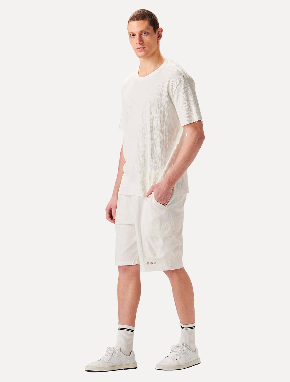 Bermuda Osklen Masculina Cargo Casual Crystal New Off-White