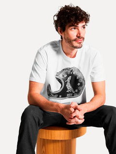 Camiseta Reserva Masculina Helmet Bandana Branca