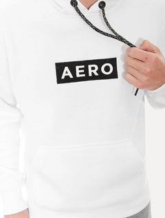 Moletom Aeropostale Masculino Hoodie Aero Block Branco