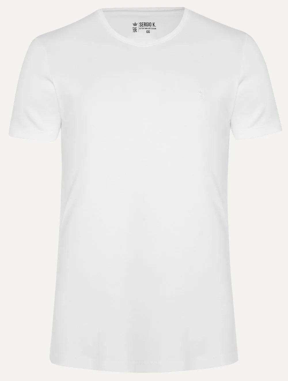 Camiseta Sergio K Masculina Basic Front White Logo Branca