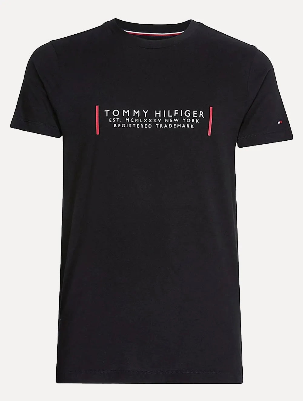 Camiseta Tommy Hilfiger Masculina Text Bar Corp Preta