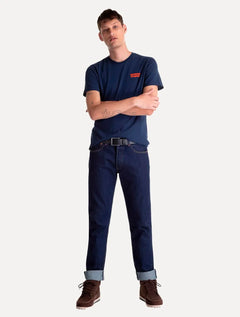 Calça Jeans Levis Masculina 501 Original Azul Escura