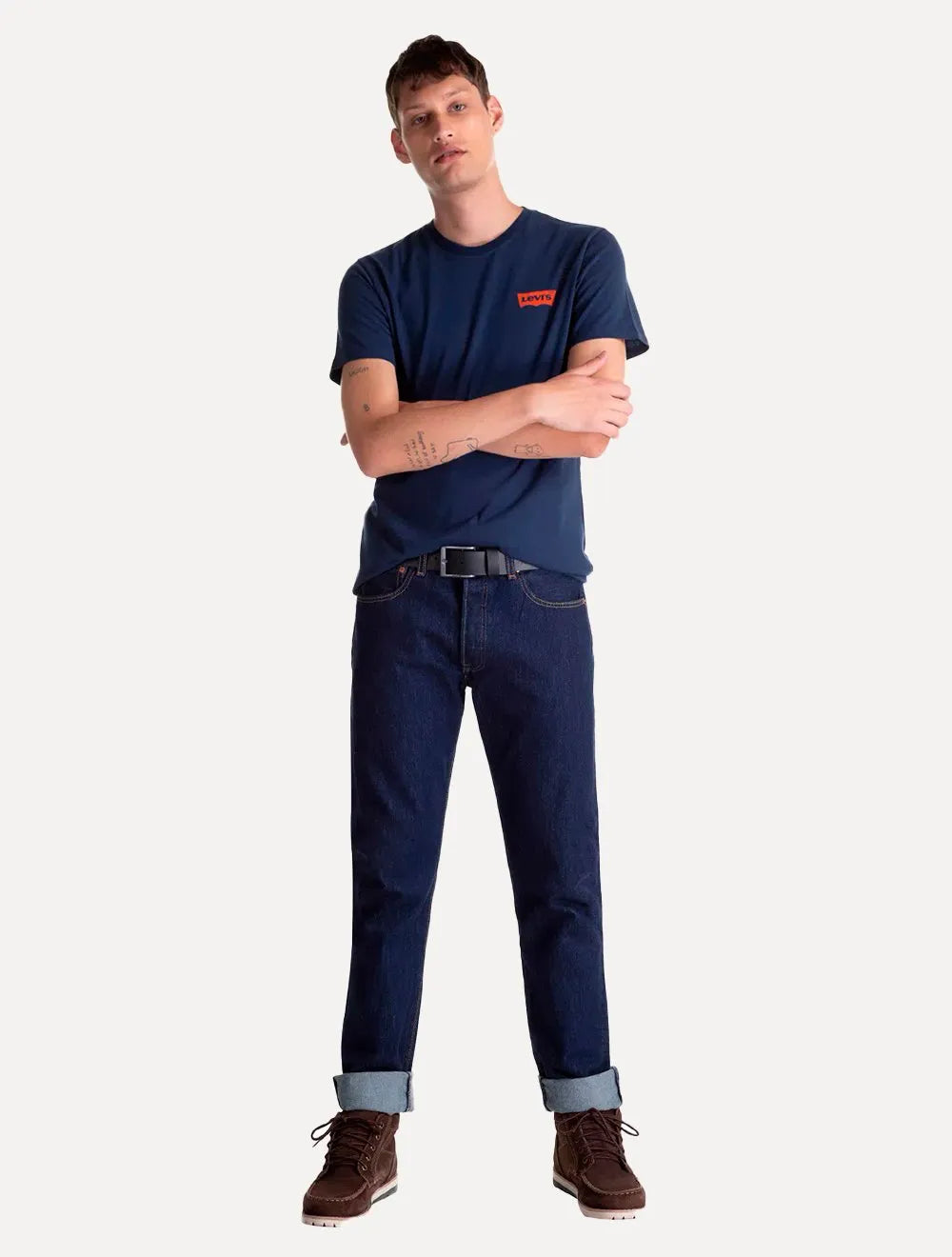 Calça Jeans Levis Masculina 501 Original Azul Escura