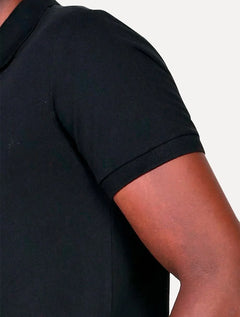 Polo Reserva Masculina Piquet Clássica Preta