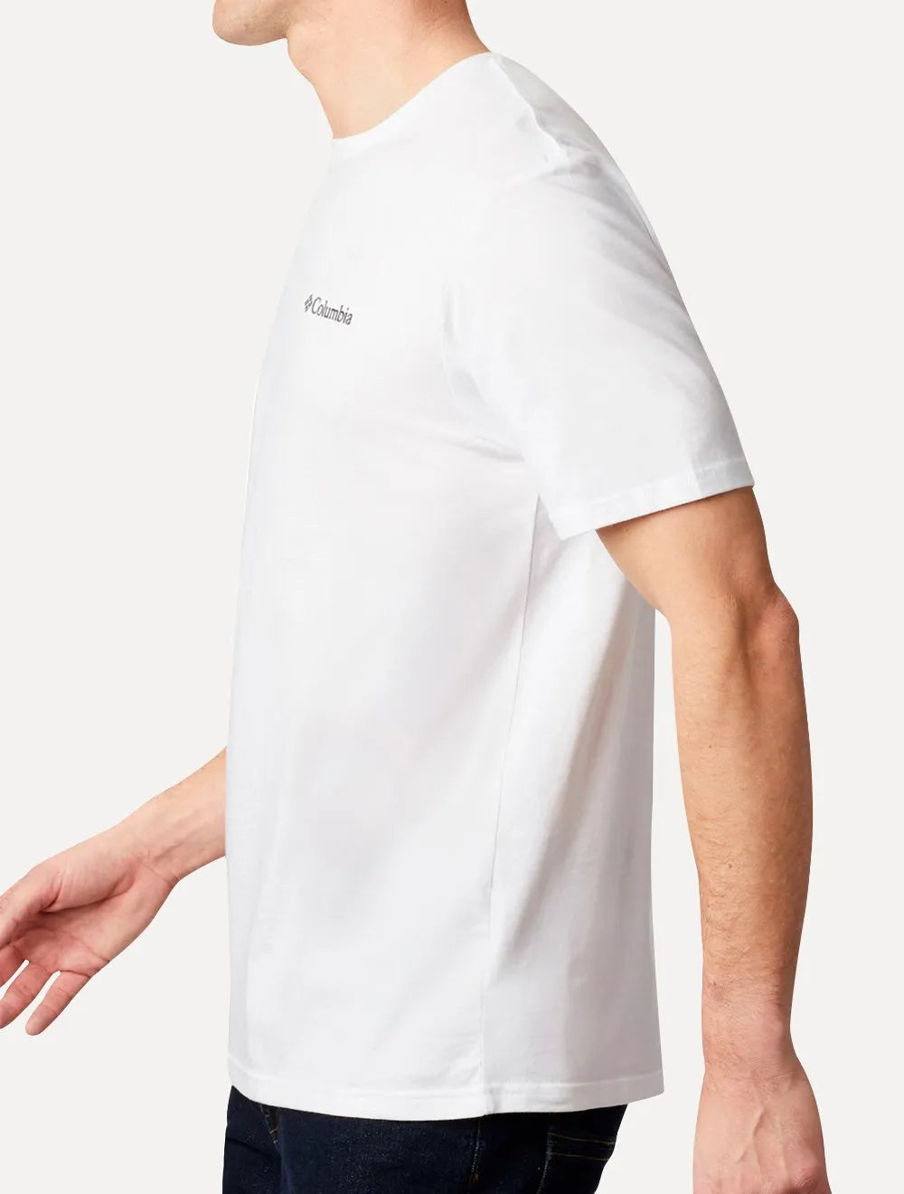 Camiseta Columbia Masculina Basic Dark Logo Branca