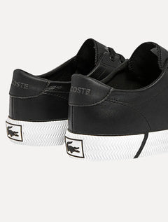 Tênis Lacoste Masculino Couro Gripshot Blk/Wht Preto