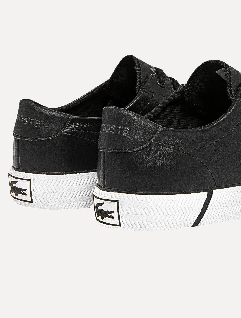 Tênis Lacoste Masculino Couro Gripshot Blk/Wht Preto
