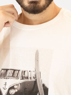 Camiseta Reserva Masculina Kombi Mono Branca