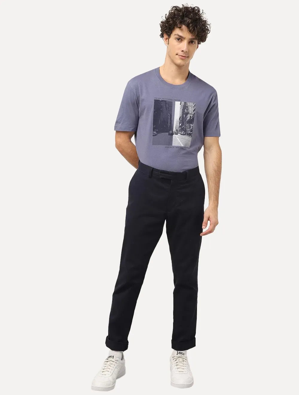 Camiseta Calvin Klein Jeans Masculina Street View Azul Índigo