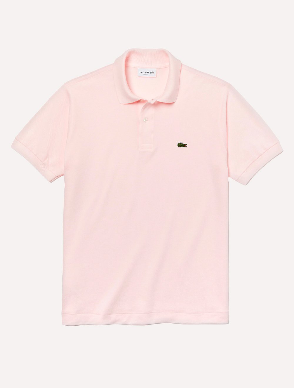 Polo Lacoste Masculina L.12.12 Rosa Claro